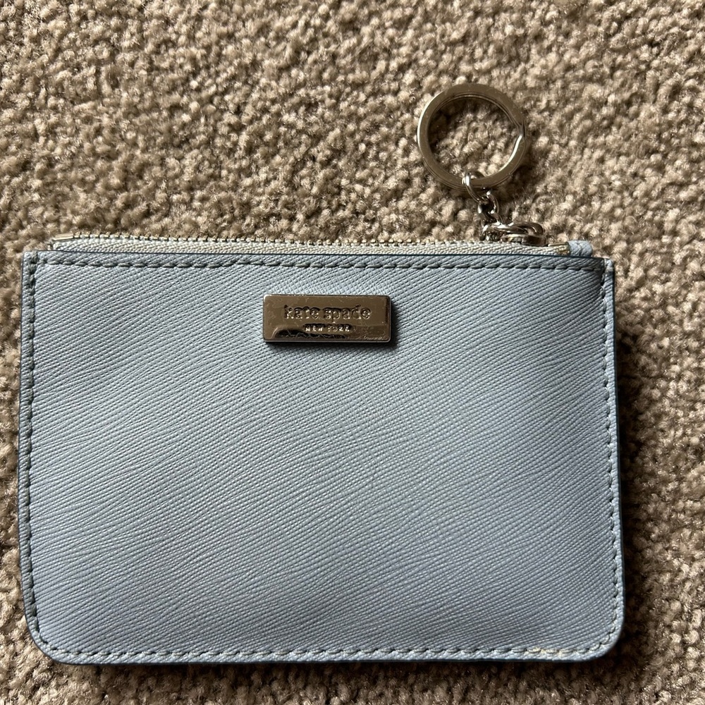 Baby Blue Kate Spade Keychain Wallet